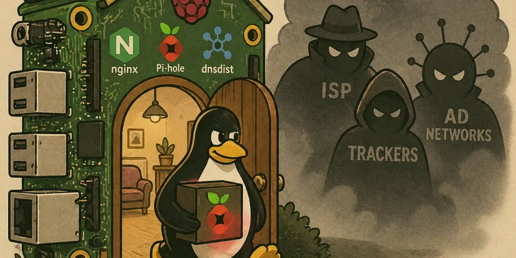 Part 17 — How I Run My Entire Digital Life on a Raspberry Pi: Your Privacy-Preserving DNS Leaves Home Too — DoH, DoT, and a Pi-hole You Can Actually Take With You