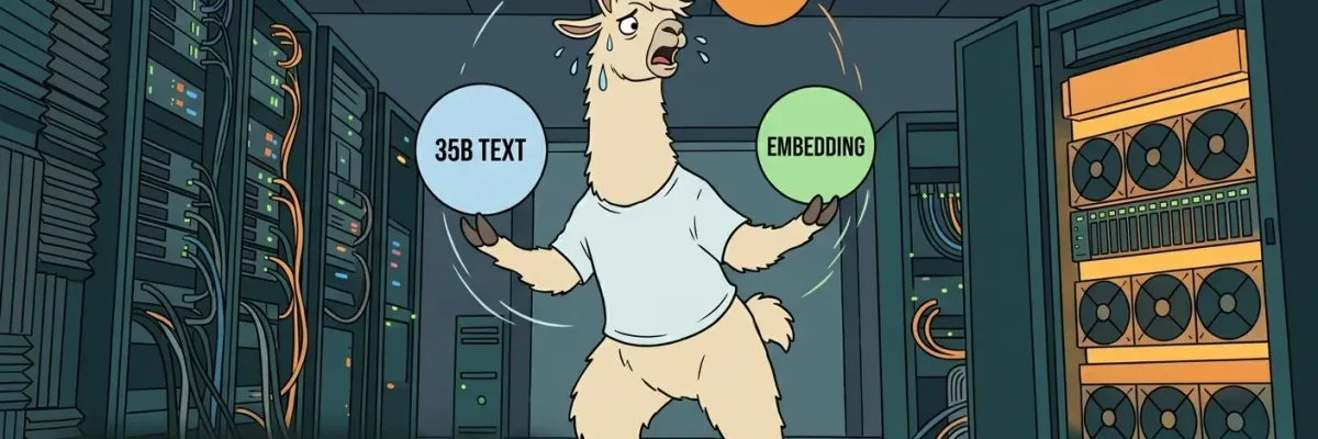 One Ollama Is Not Enough: How I Run Text and Vision Models Side-by-Side on a Single GPU — and Lock Them Behind a Real API Gateway