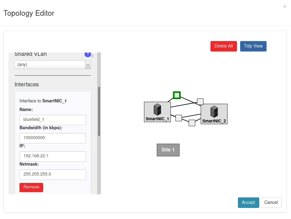 Drag & Drop your topology, and fill in the details. Easy, isn’t it?