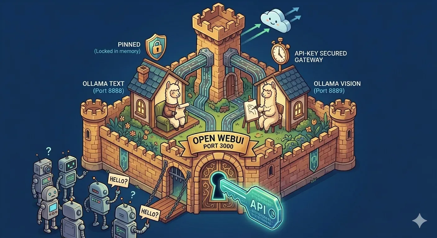 Fine-grained API-based management to multiple ollama instances — image generated via nano banana
