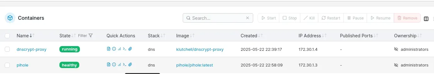 Click on the exec console button